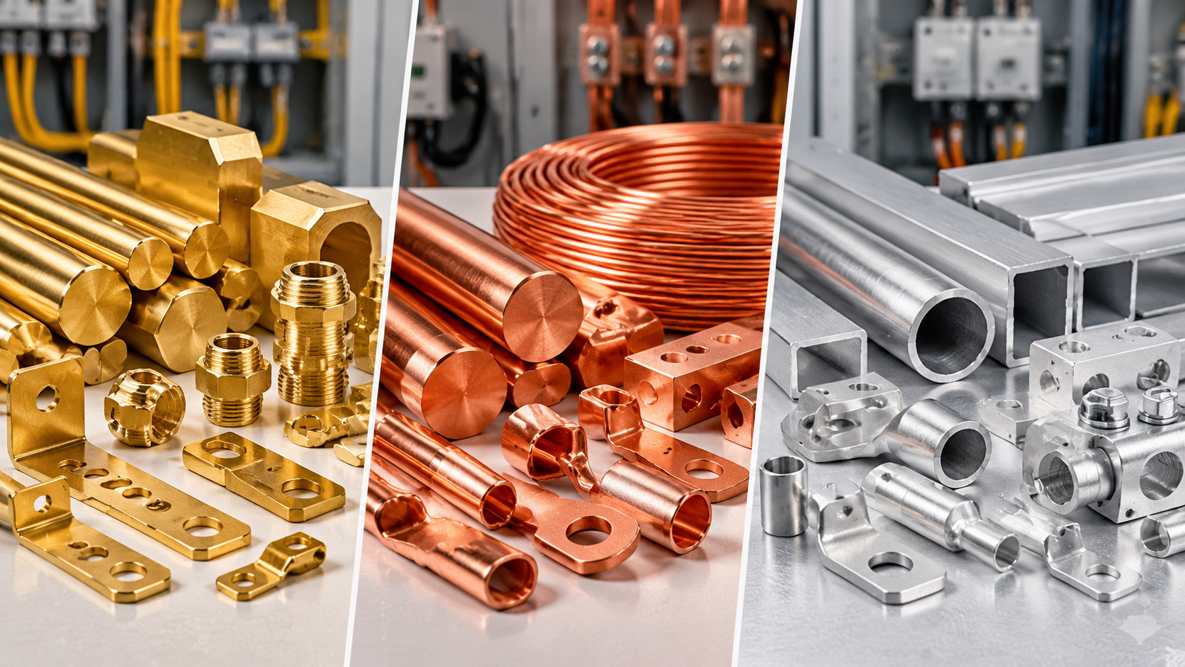Brass vs Copper vs Aluminium: Which Material Is Best for Electrical Components?